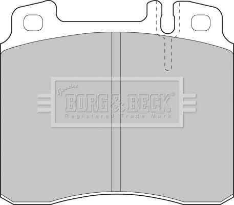 BORG & BECK Комплект тормозных колодок, дисковый тормоз BBP1464
